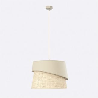 EMIBIG 1712/1 CANVA 1 MOKKA RATTAN Lampa wisząca
