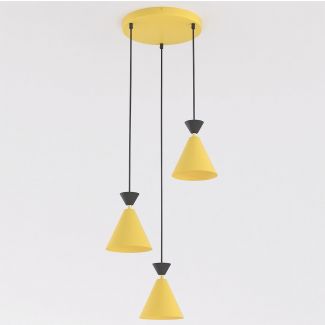 EMIBIG 1742/3PREM KLEVER 3PREM ORANGE BLACK Lampa wisząca