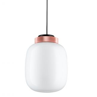 Step into Design 9969P/A white Lampa wisząca BOOM LED biało miedziana 25 cm