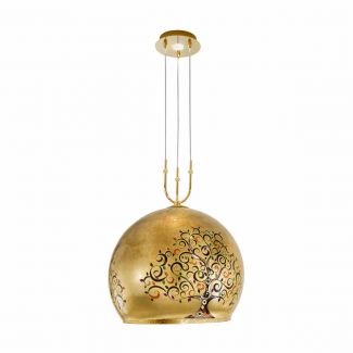 KOLARZ 0392.31+1L.3.AL.MU LUNA lampa wisząca złoto 24K