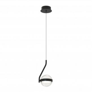 AZZARDO AZ7196 ASTRID 1 PENDANT BK