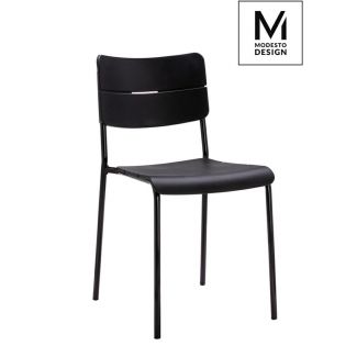 Modesto Design C1068.BLACK.BLACK. MODESTO krzesło RENE czarno-czarne - polipropylen, metal