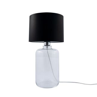 ZUMALINE 002177-014399 SAMASUN lampa stołowa transparentny, czarny, biały
