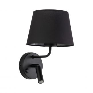 TK-LIGHTING 11392 MAJA BLACK KINKIET 1XE27 / 1XG9