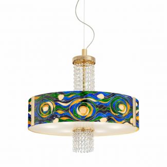 KOLARZ 0345.36.3.AQ.BG.OKPT EMOZIONE lampa wisząca złoto 24K