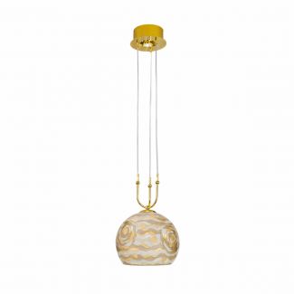 KOLARZ 0392.31+1M.3.AQ.CH LUNA lampa wisząca złoto 24K