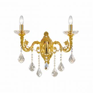KOLARZ 1299.62.3.SPT CONTARINI CRYSTAL lampa ścienna złoto 24K