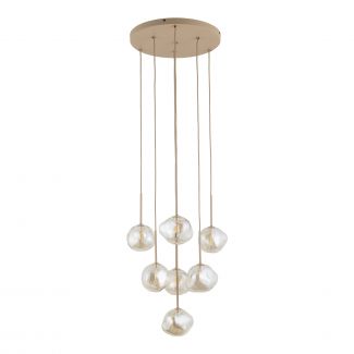 TK-LIGHTING 11329 LAVA SABIA LAMPA WISZĄCA 7XG9
