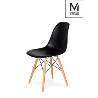 Modesto Design C1021B.BLACK MODESTO krzesło DSW czarne - podstawa bukowa