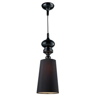 AZZARDO AD7121-1-BK / AZ0064 Baroco 1 pendant (black) Lampa wisząca
