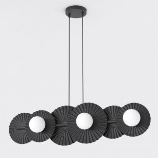 EMIBIG 1726/6 UMBRA 6 BLACK lampa wisząca