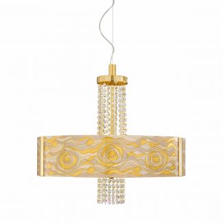 KOLARZ 0345.36.3.AQ.CH.OKPT EMOZIONE lampa wisząca złoto 24K