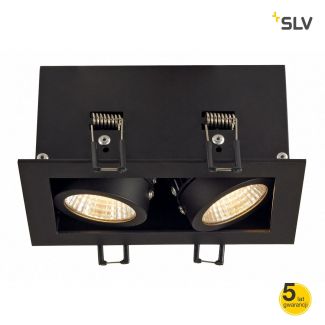 SLV 115710 KADUX LED DL zestaw, czarna matowa, 2x9W, 38°, 3000K, z zasilaczem