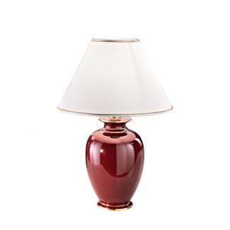 KOLARZ 0014.73.7 GIARDINO BORDEAUX lampa stołowa złoto 24K