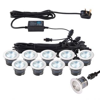 SAXBY 76617 IkonPRO CCT 6500K/Blue 45mm kit IP67 0.75W Recessed Outdoor