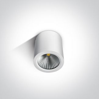ONE LIGHT 67380/W/W Titani biały cylinder sufitowy COB LED 3000K 10W IP54