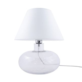 ZUMALINE 002177-014410 MERSIN lampa stołowa transparentny, biały