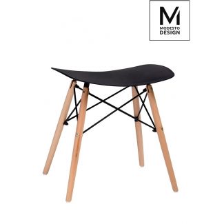 Modesto Design M002.BLACK MODESTO stołek BORD czarny - polipropylen, podstawa bukowa