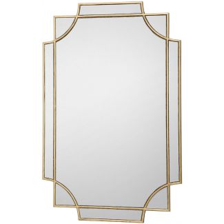 DAR 002GUA9060 GUAPO RECTANGLE MIRROR WITH GOLD DETAIL 90 X 60CM