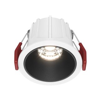 MAYTONI Alfa LED DL043-01-10W4K-D-RD-WB Lampa punktowa wbudowana - kolor Biały,Czarny