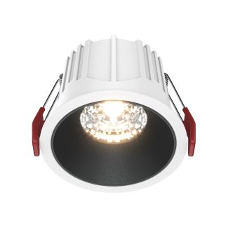 MAYTONI Alfa LED DL043-01-15W3K-D-RD-WB Lampa punktowa wbudowana - kolor Biały,Czarny