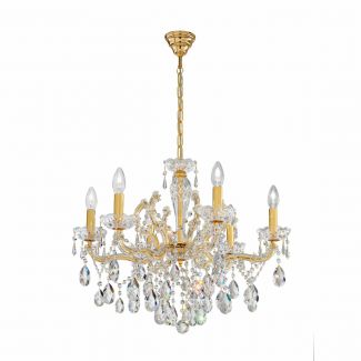 KOLARZ 3844.86.3.SPT SCHC�NBRUNN żyrandol złoto 24K