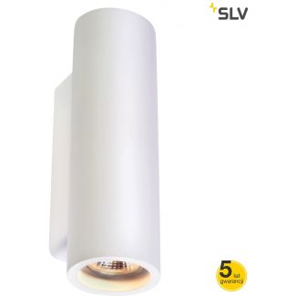 SLV 148060 Plastra, lampa ścienna, rura, z gipsu, okrągła, 2xGU10