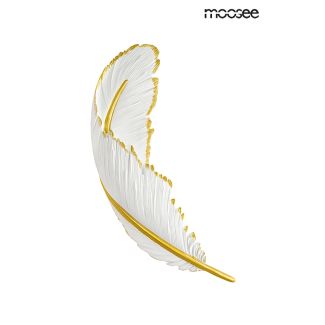 MOOSEE MSE010100388 MOOSEE lampa ścienna PIÓRKO biała / złota