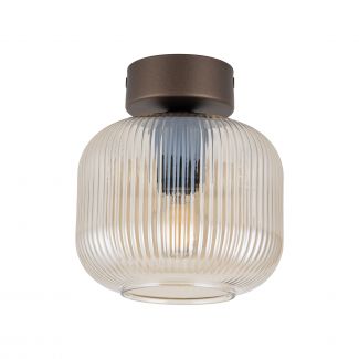 TK-LIGHTING 11358 SALVIA BROWN LAMPA SUFITOWA 1XE14
