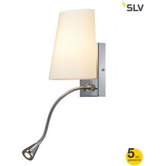 SLV 149452 COUPA FLEXLED lampa ścienna, chrom, szkło mat, 1x G9 max. 40W, 3W LED, 3000K - SUPER PROMOCJA