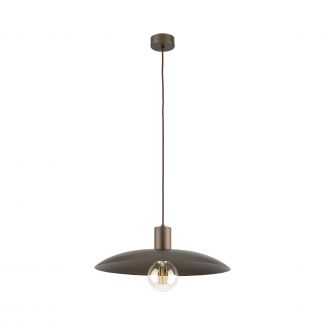 TK-LIGHTING 10964 ASTRA BROWN 1XE27 LAMPA WISZACA