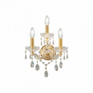 KOLARZ 3844.63.3.SPT SCHC�NBRUNN lampa ścienna złoto 24K