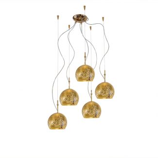 KOLARZ 0392.35.3.AL.MU LUNA lampa wisząca złoto 24K