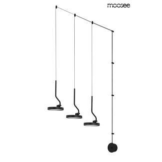 MOOSEE MSE010100385 lampa ścienna FLAT 3 czarna