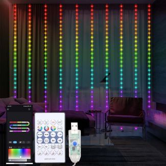 MILAGRO EK1388 Kurtyna Wizard Pchełka 3*3m 300LED RGB