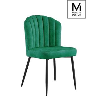 Modesto Design HB-01.GREEN MODESTO krzesło RANGO zielone - welur, metal