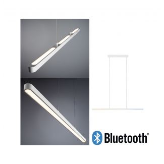 Paulmann 79903 Lampa wisząca LED Smart Home Bluetooth Lento Tunable Biała 1800lm 43W matowy chrom ściemnialna