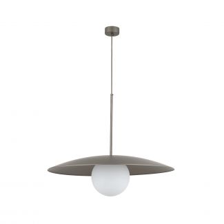 TK-LIGHTING 11347 SLATE NEW BROWN GLASS LAMPA WISZĄCA1XE27