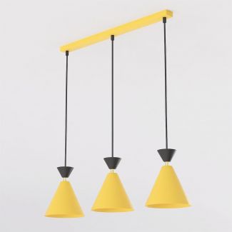 EMIBIG 1742/3 KLEVER 3 ORANGE BLACK Lampa wisząca