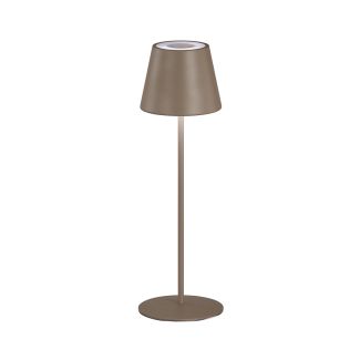 FISCHER & HONSEL 850353 Cosenza lampa stołowa zewnętrzna szara,brązowa