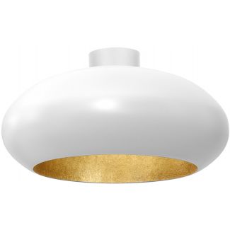 LUMINEX 1676 plafon oval (dia 500) white/gold 1