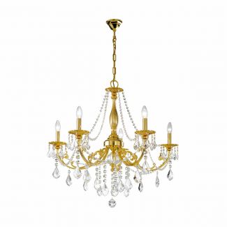KOLARZ 1301.85.3.SPT PISANI CRYSTAL żyrandol złoto 24K
