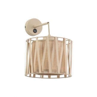 TK-LIGHTING 11462 HARMONY SABIA JUTA KINKIET 1XE27