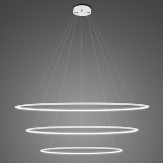ALTAVOLA DESIGN LA075/P_120_in_4k_white Lampa wisząca Ledowe Okręgi No.3 Φ120 cm in 4k biała