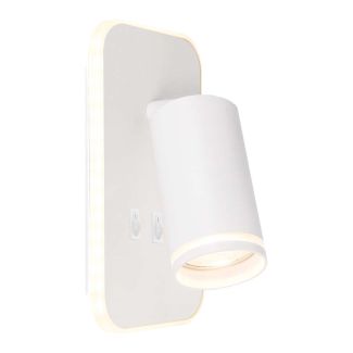 MILAGRO ML2082 Oprawa Pipe Ring Kinkiet Biały 1xGU10 + LED 6W