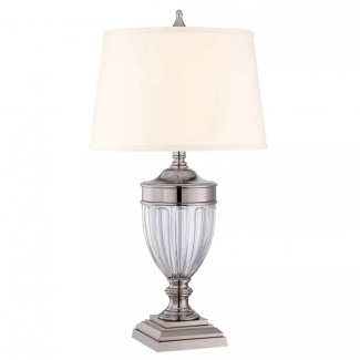 ELSTEAD Dennison QZ-DENNISON-PN 1 Light Table Lamp - Polished Nickel