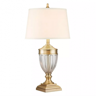 ELSTEAD QZ-DENNISON-BB Lampa stołowa Dennison - 1 PŁ - Szczotkowany mosiądz