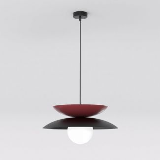 EMIBIG 1639/2 NAGOYA 1 BLACK/BU LAMPA WISZĄCA