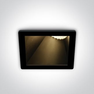ONE LIGHT 50105MA/B/B Bevera czarny wpust z oprawką GU10 MR16 dark light