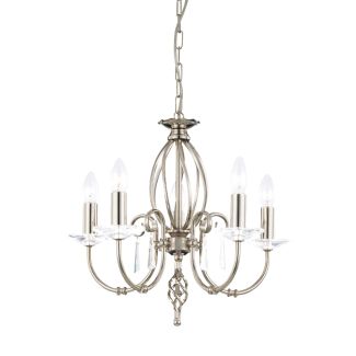 ELSTEAD AEGEAN AG5 POL NICKEL 5Lt Chandelier/Semi-Flush